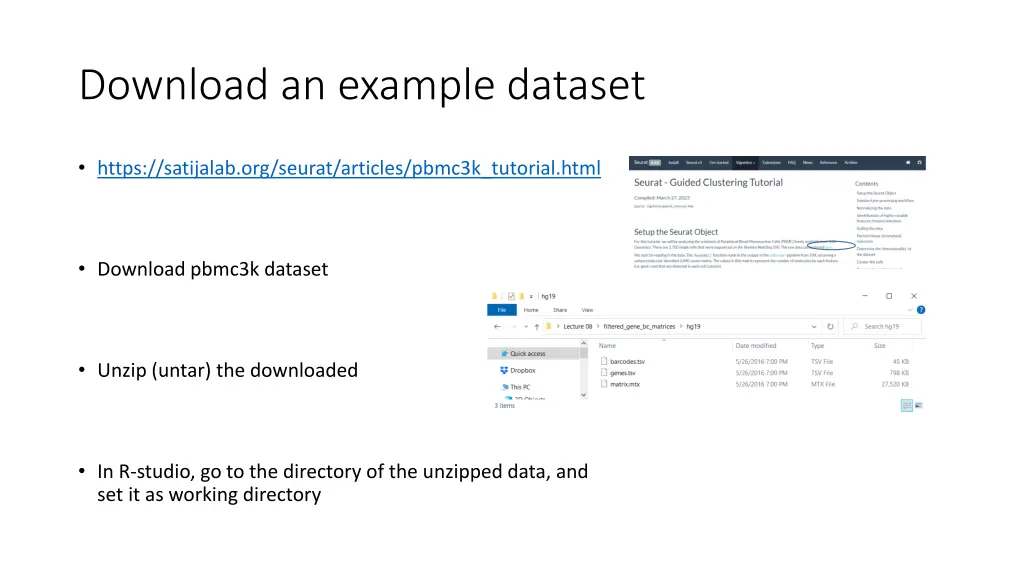 download an example dataset