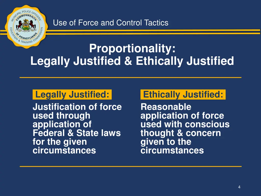 use of force and control tactics 2