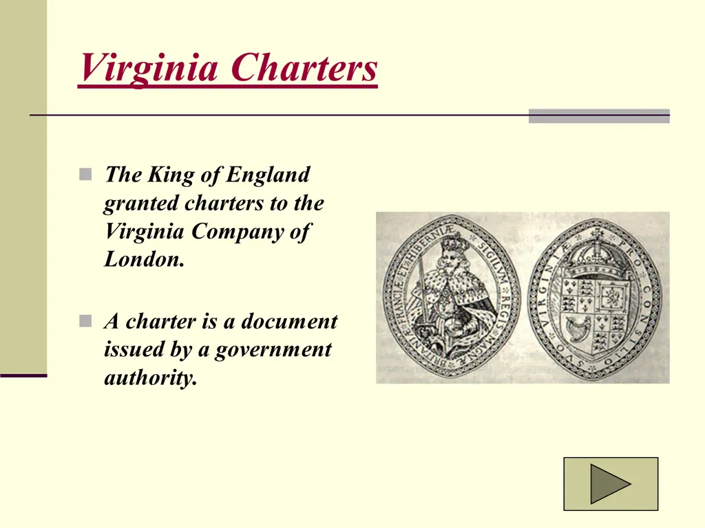 importance of the virginia charters