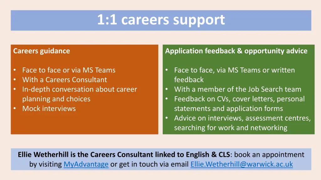 1 1 careers support