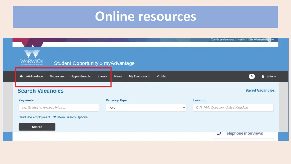 online resources