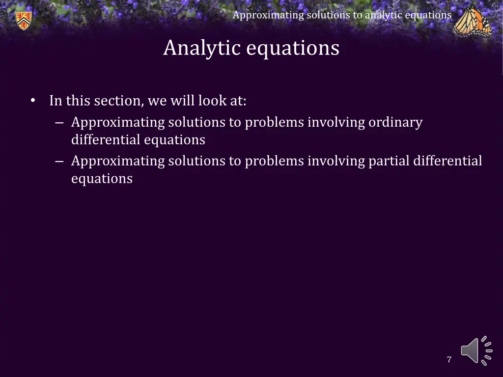 approximating solutions to analytic equations 5