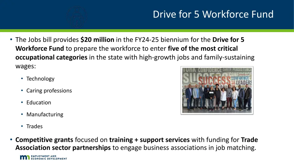 drive for 5 workforce fund