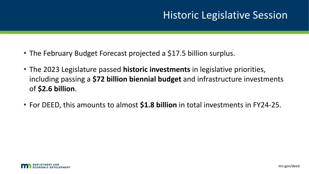 historic legislative session