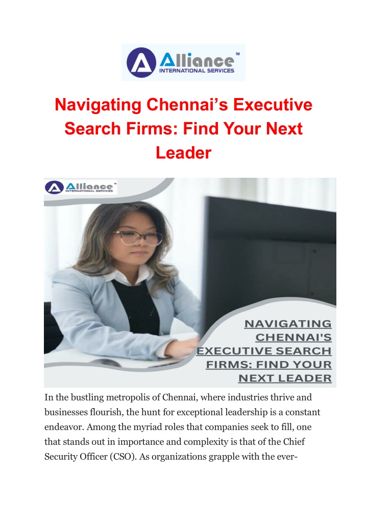 navigating chennai s executive search firms find