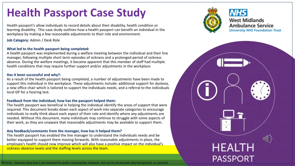 health passport case study