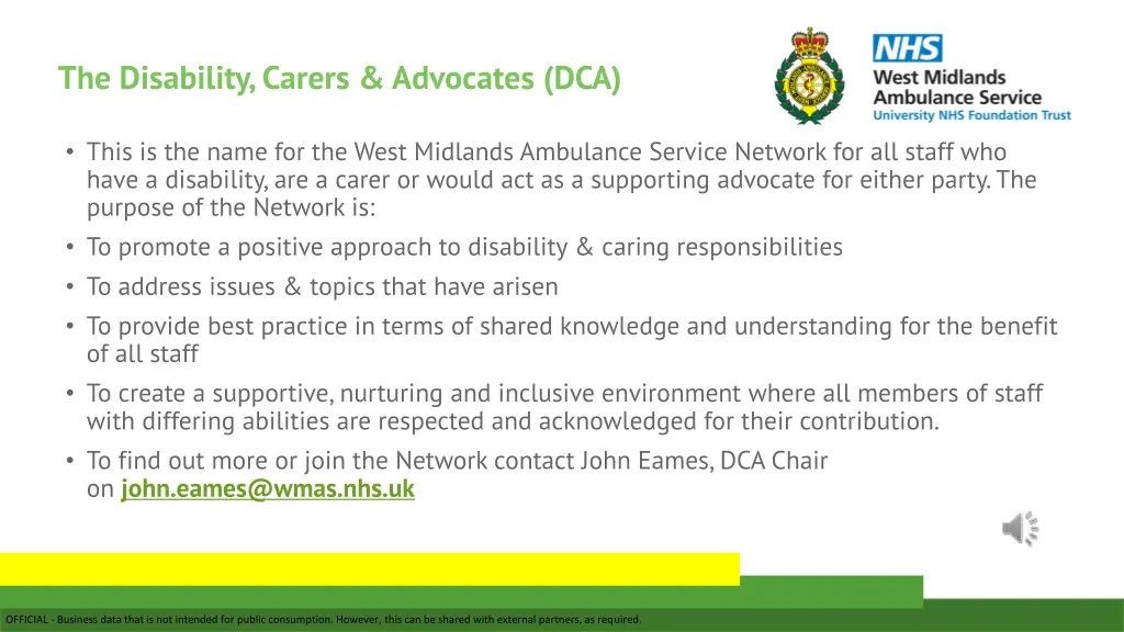 the disability carers advocates dca