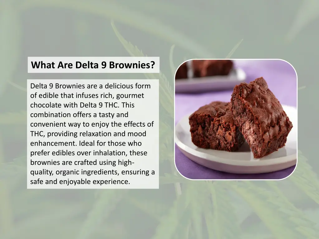 what are delta 9 brownies