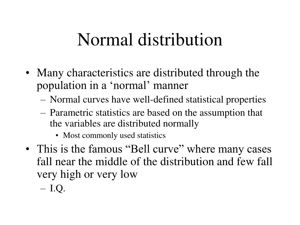 normal distribution