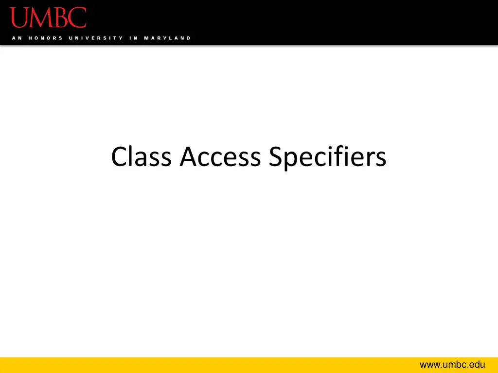 class access specifiers