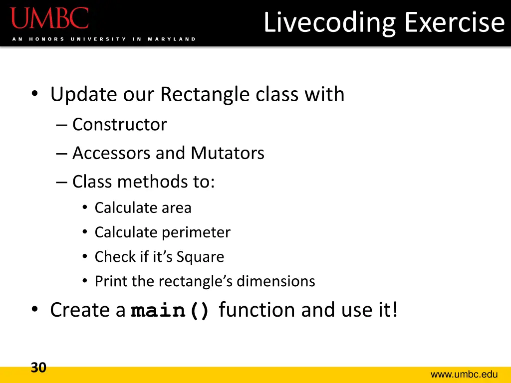 livecoding exercise