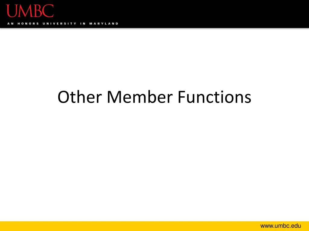 other member functions