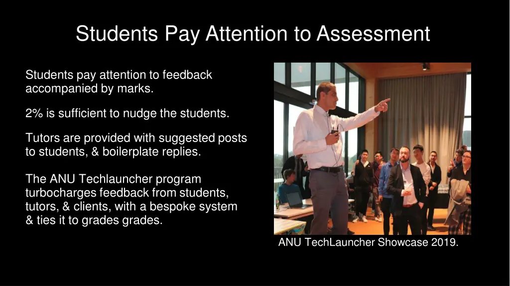 students pay attention to assessment