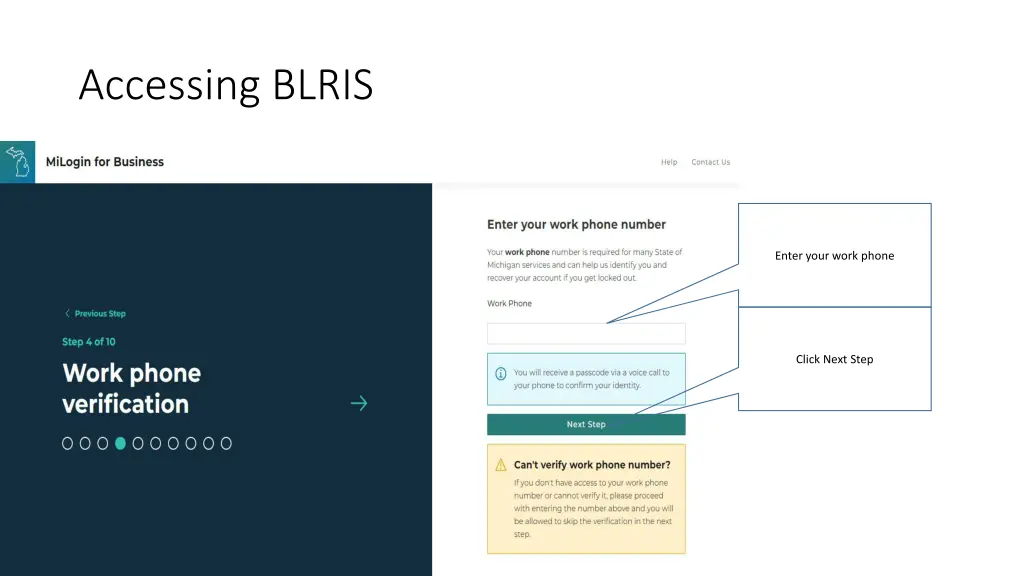 accessing blris 2