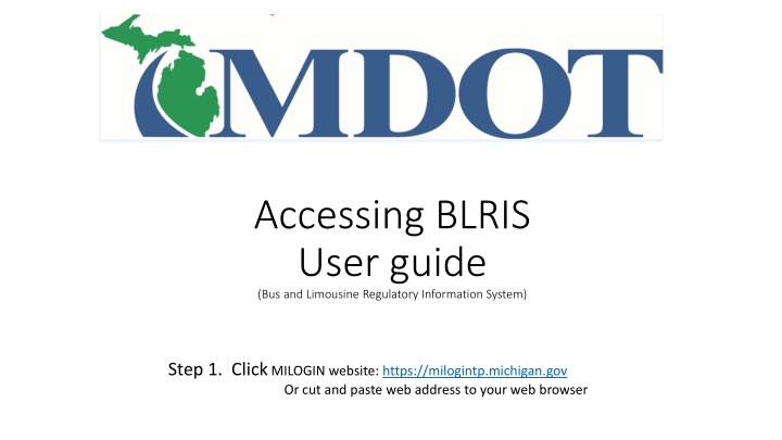 accessing blris user guide bus and limousine