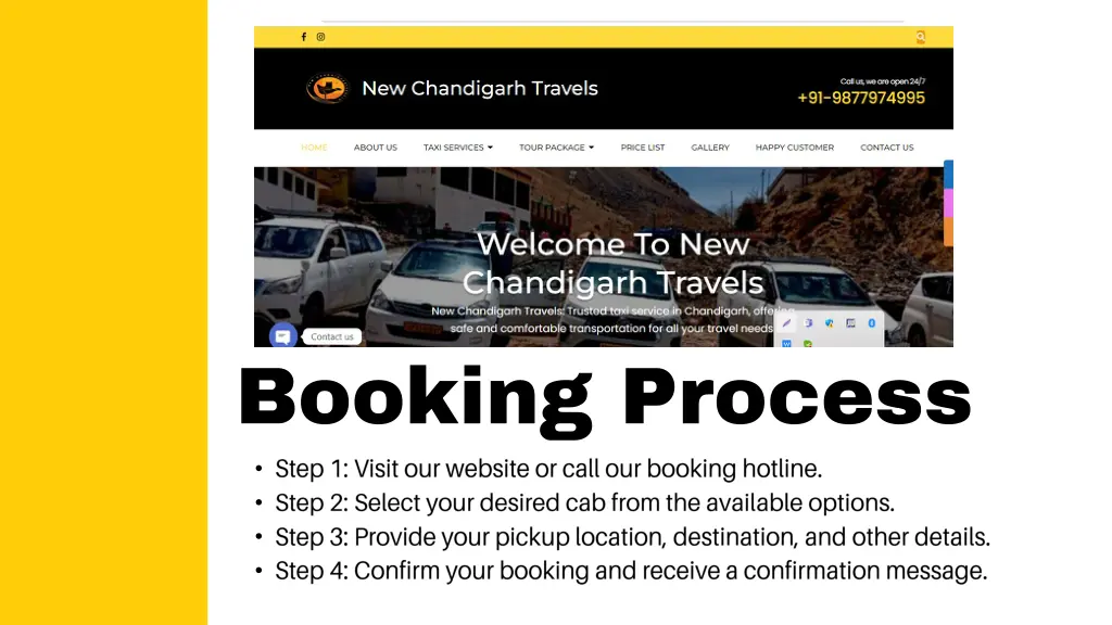 booking process