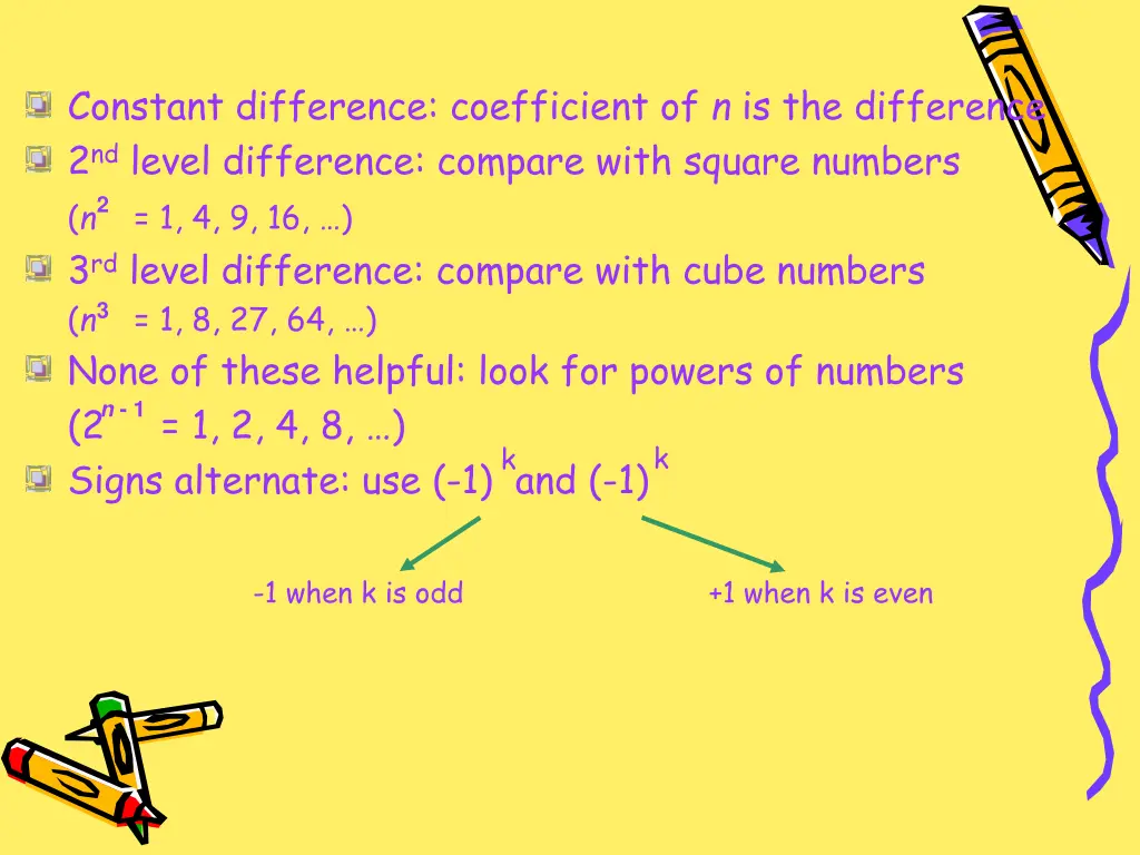 constant difference coefficient