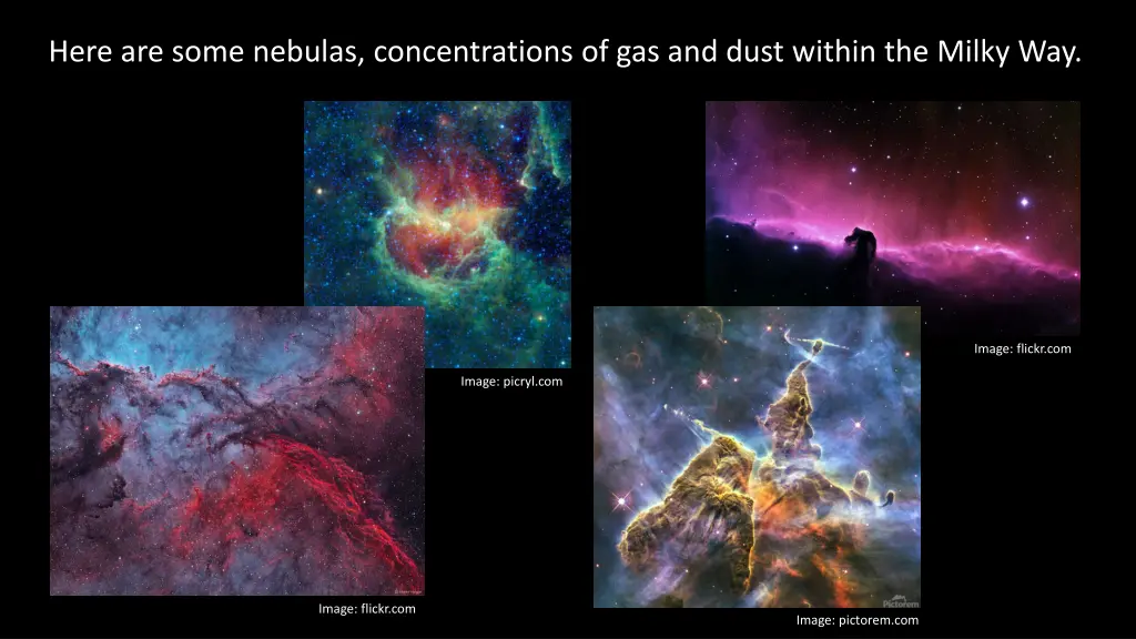 here are some nebulas concentrations
