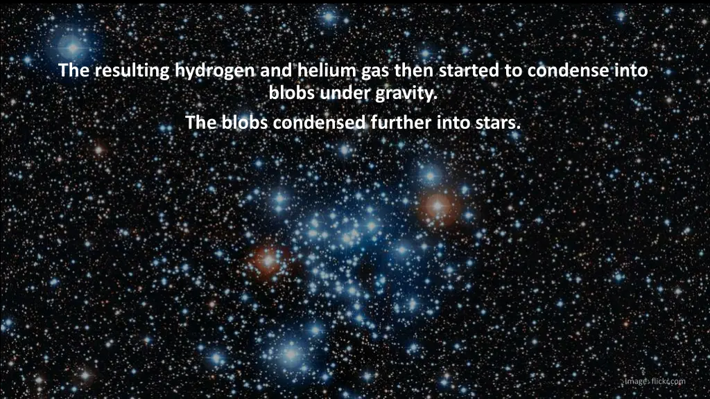 the resulting hydrogen and helium gas then