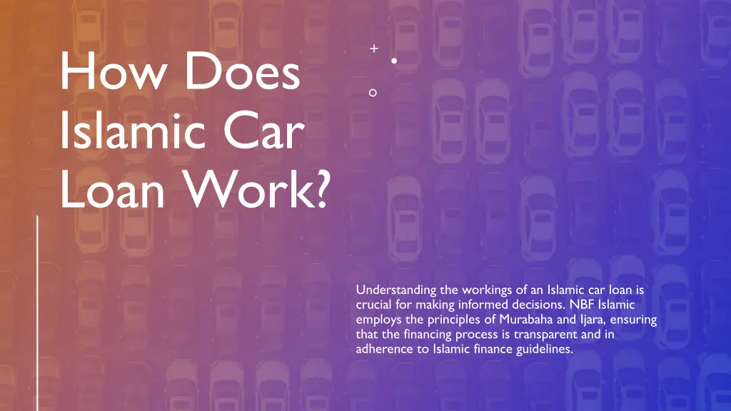 how does islamic car loan work