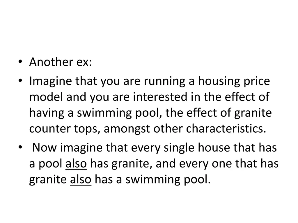 another ex imagine that you are running a housing