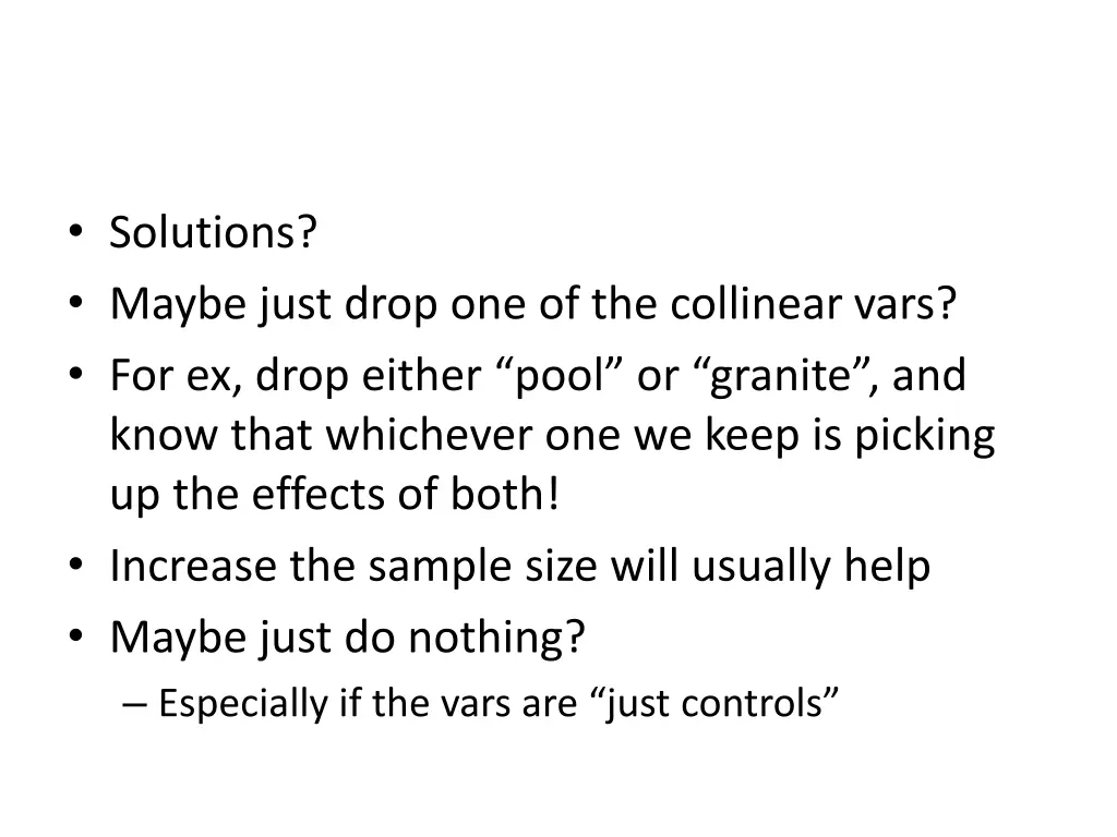 solutions maybe just drop one of the collinear