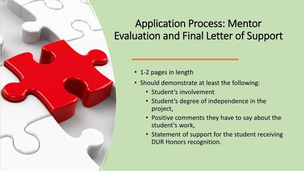 application process mentor application process