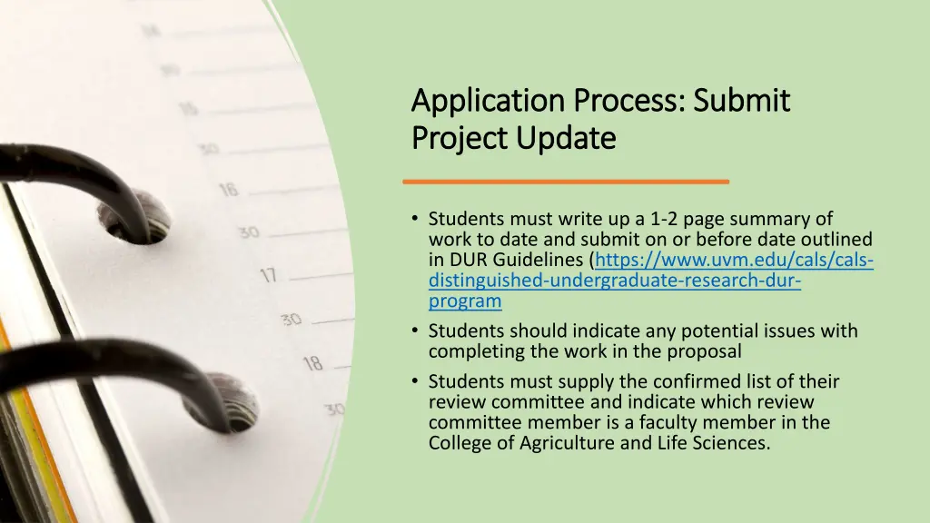 application process submit application process