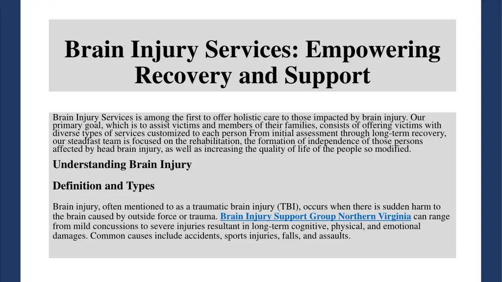 brain injury services empowering recovery