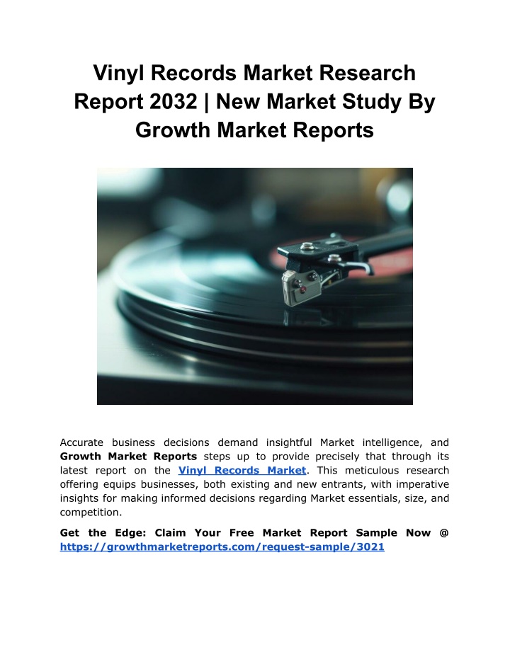 vinyl records market research report 2032