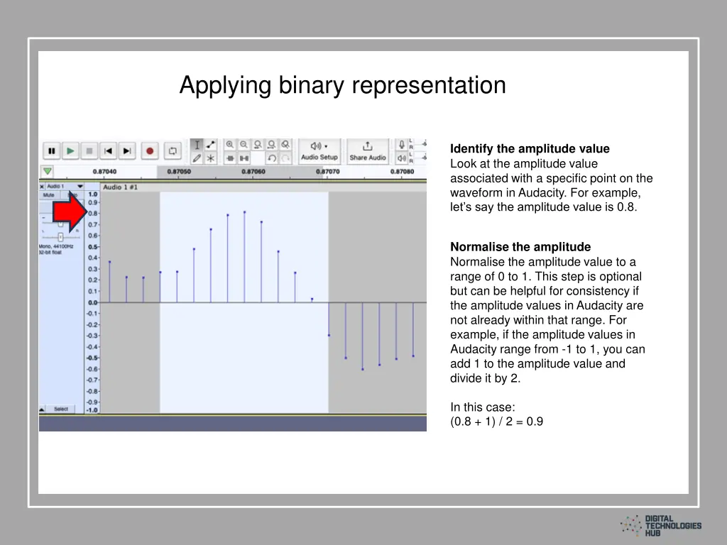 applying binary representation