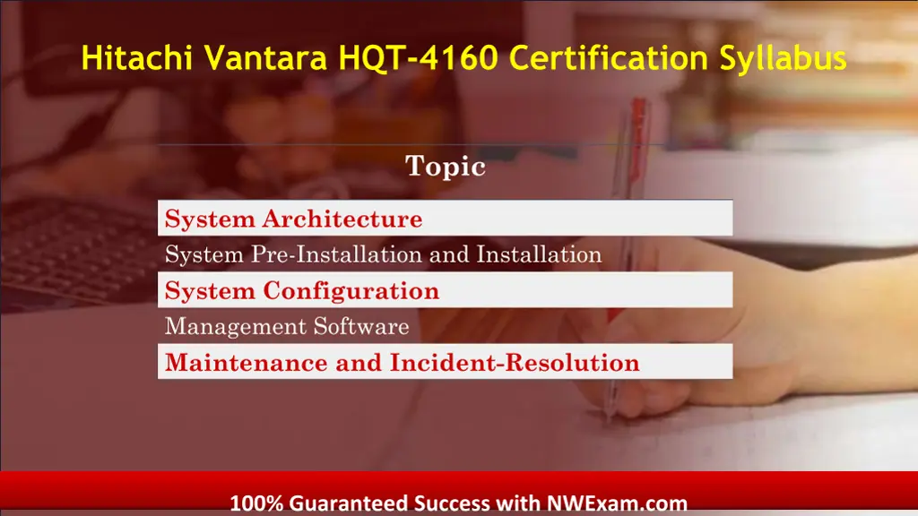 hitachi vantara hqt 4160 certification syllabus