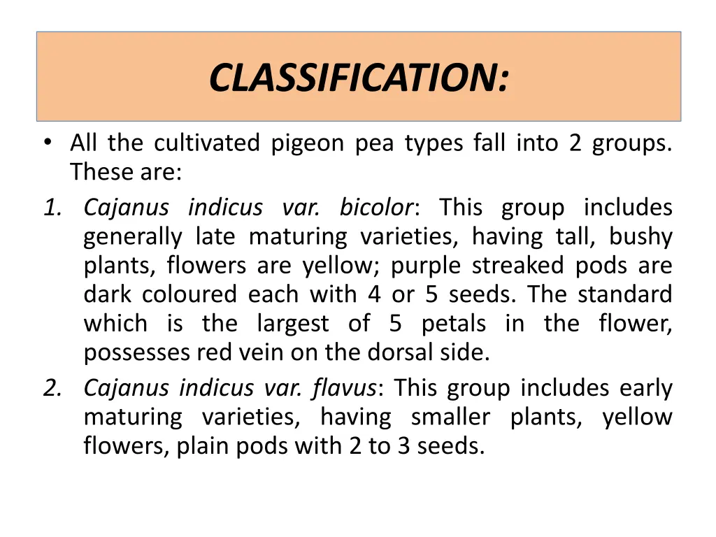 classification