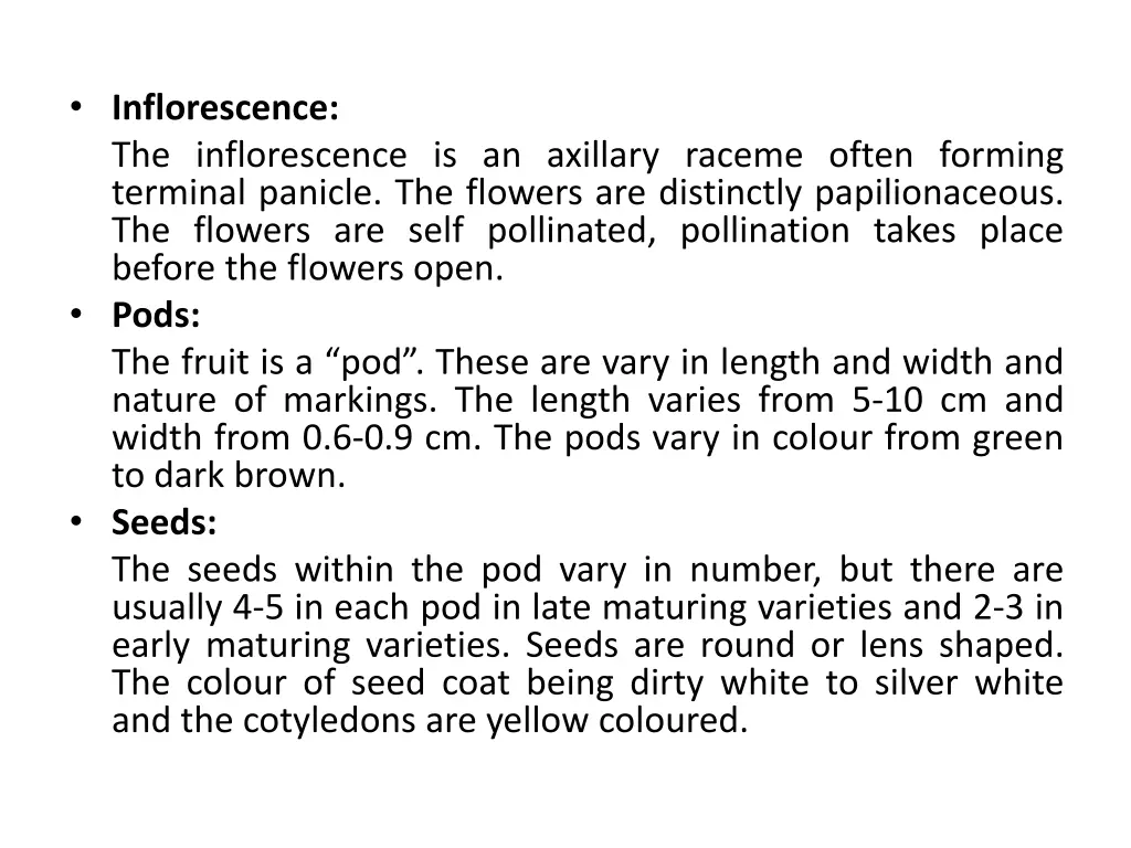 inflorescence the inflorescence is an axillary