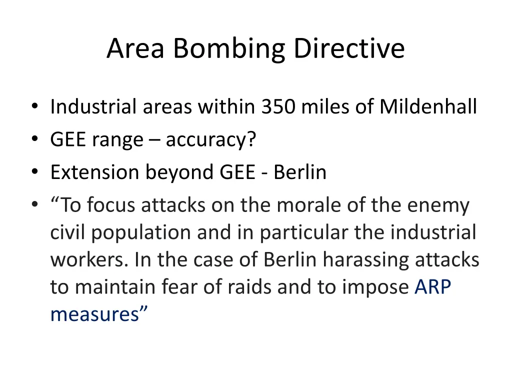 area bombing directive