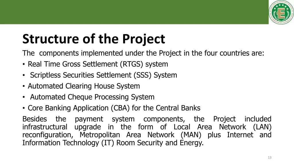 structure of the project the components