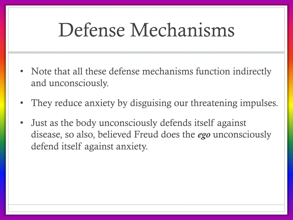 defense mechanisms 3