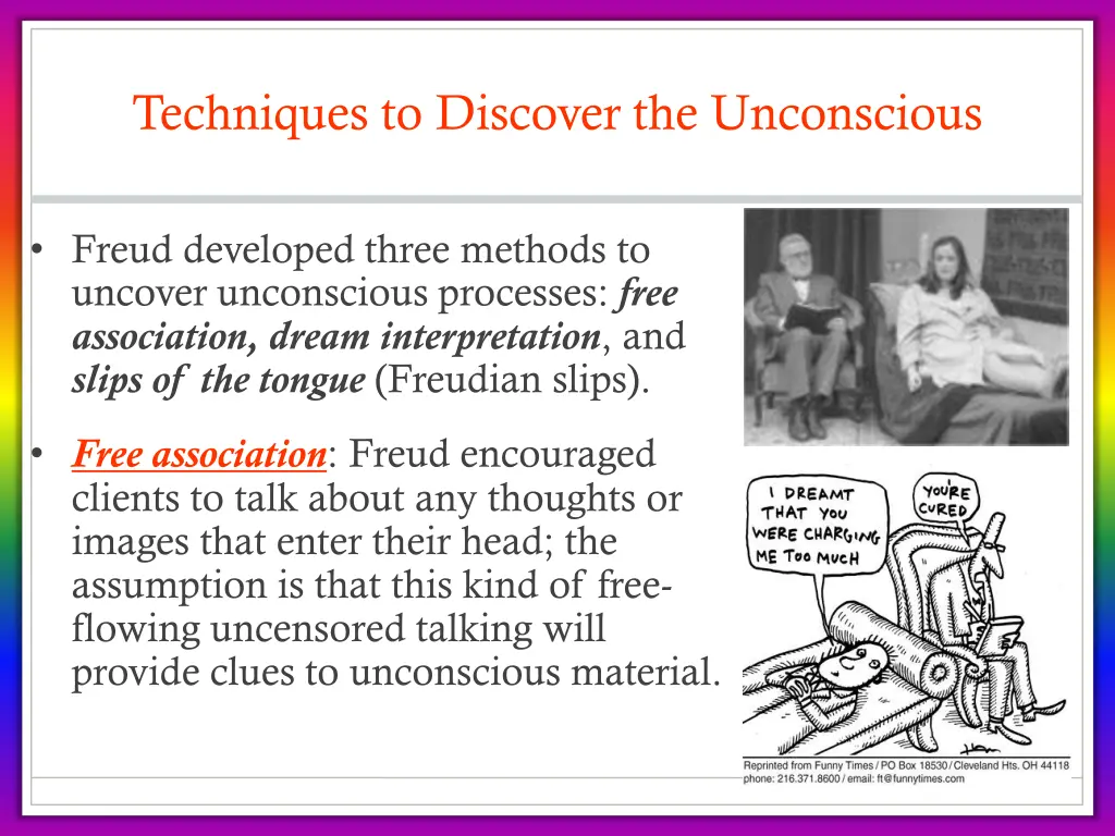 techniques to discover the unconscious