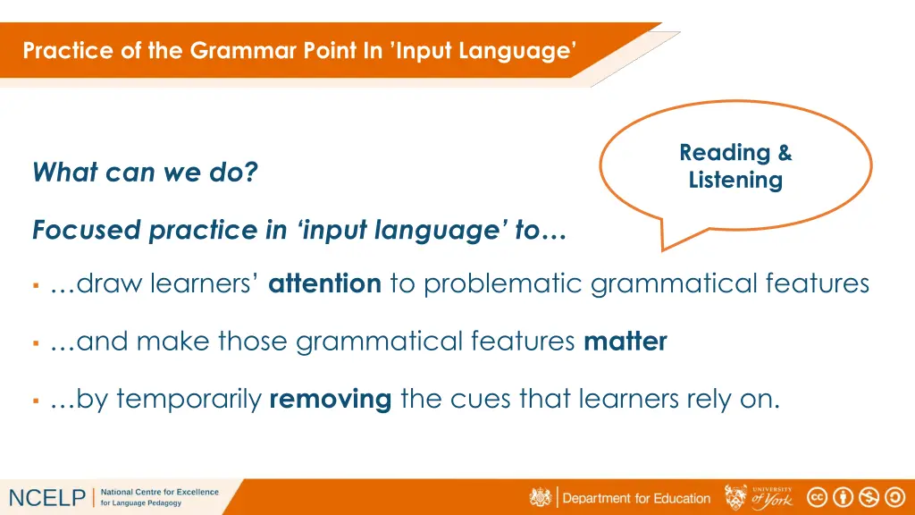 practice of the grammar point in input language 5