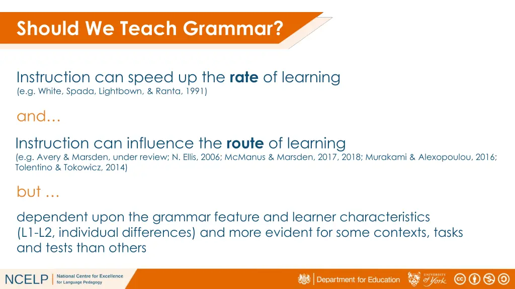 should we teach grammar