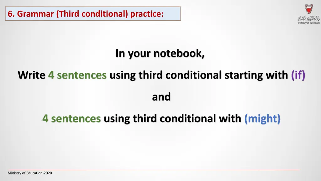 6 grammar third conditional practice 2