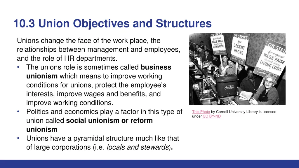 10 3 union objectives and structures