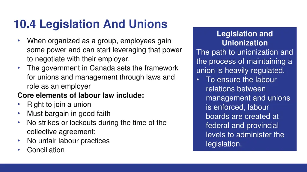 10 4 legislation and unions