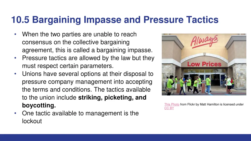 10 5 bargaining impasse and pressure tactics