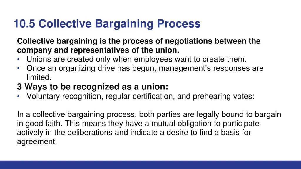 10 5 collective bargaining process