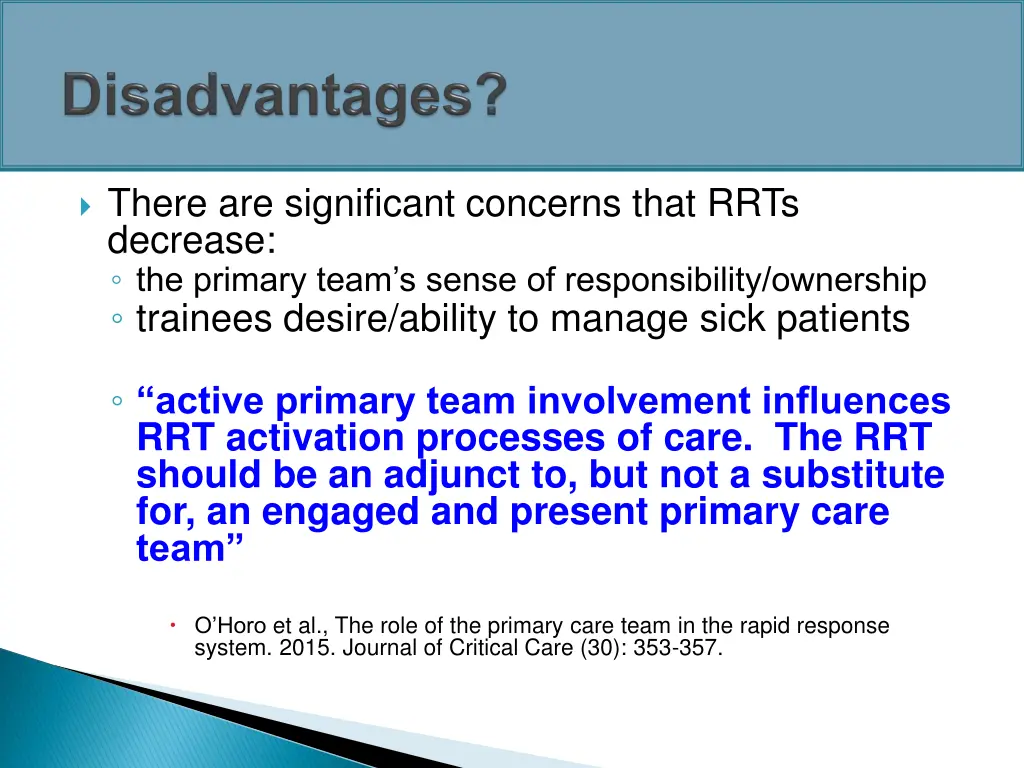 there are significant concerns that rrts decrease