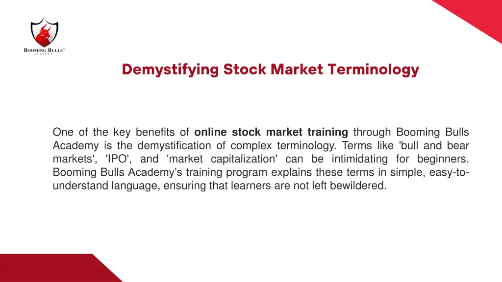 demystifying stock market terminology