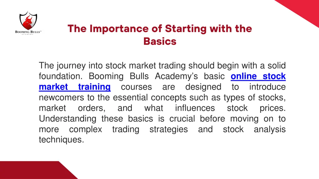 the importance of starting with the basics