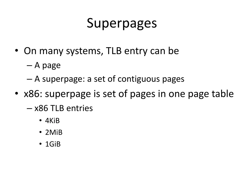 superpages