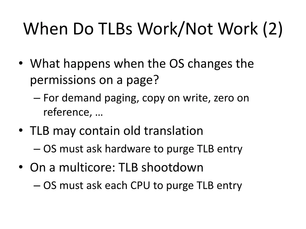 when do tlbs work not work 2